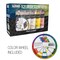 U.S. Art Supply Professional 12 Color Set of Iridescent Acrylic Paint, 75ml Tubes - Luminescent Special Effect Chameleon Color-Shifting Pearl Colors